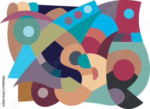 colorful abstract art for wall decoration