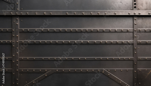 metal wall with plate or metal wall with texture or old metal with rivets or old metal gate or old metal or metal grid pattern or metal grid background or iron plate connection or rusty plate