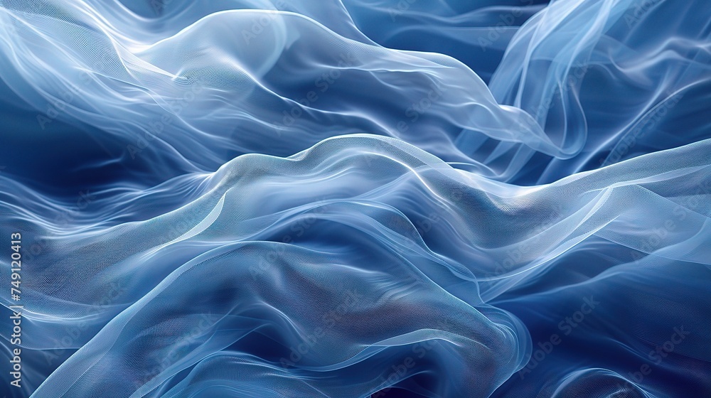 Abstract blue background, wave or veil texture Abstract blue background, wave or veil texture