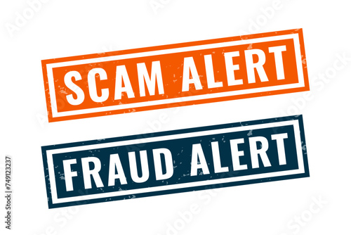 fraud and scam alert warning backgrounds for cyber security