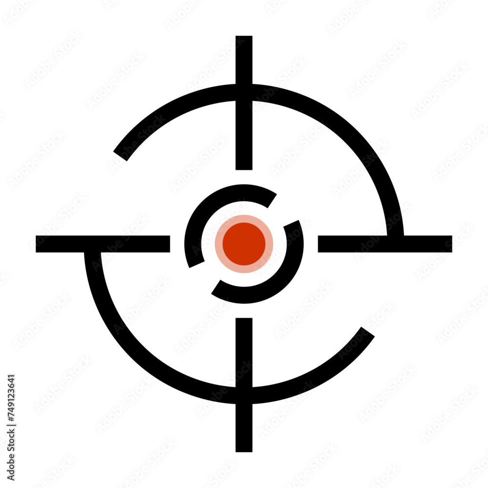 Modern target icon. Aim. Vector. Modern target icon. Aim. Vector.