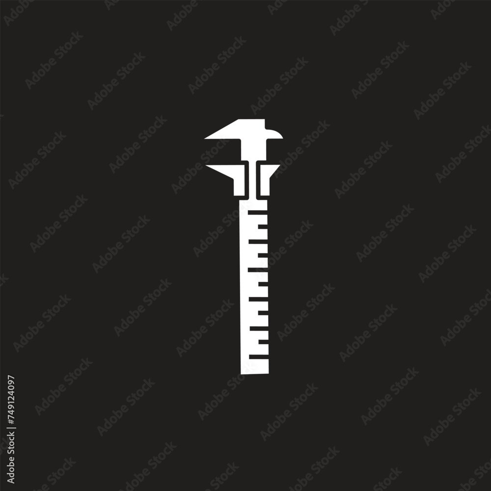 Vernier caliper icon symbol template for graphic and web design collection logo vector illustration Vernier caliper icon symbol template for graphic and web design collection logo vector illustration