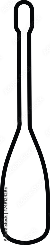 Crossed oars isolated on a white background. Square shaped canoe paddles in flat style, vector illustration. Crossed oars isolated on a white background. Square shaped canoe paddles in flat style, vector illustration.