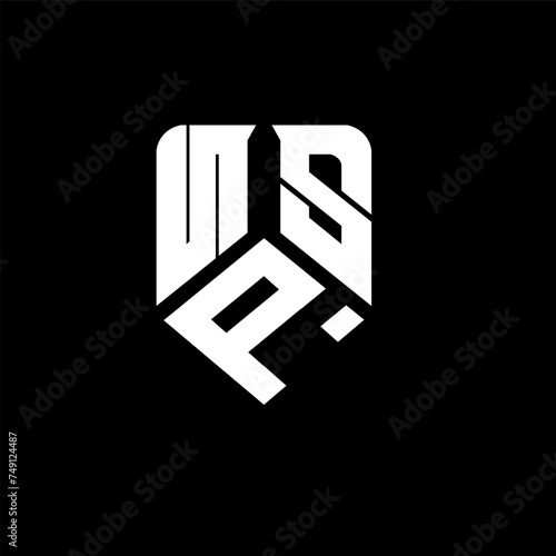NPS letter logo design on black background. NPS creative initials letter logo concept. NPS letter design.
