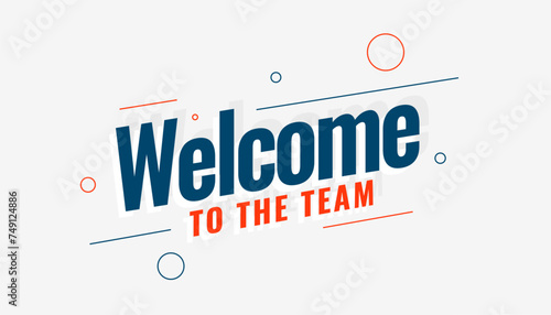 creative welcome to the team banner for your recruitment process