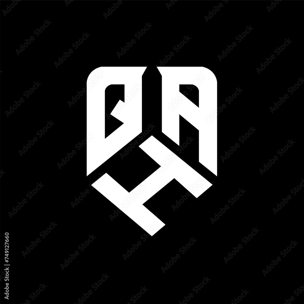 QHA letter logo design on black background. QHA creative initials letter logo concept. QHA letter design.
QHA letter logo design on black background. QHA creative initials letter logo concept. QHA letter design.