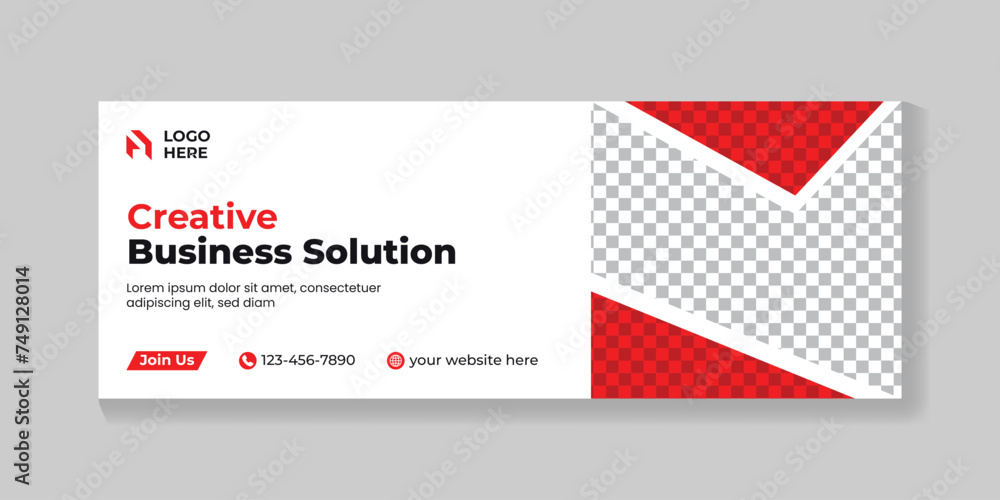 Professional creative business solution facebook cover design and corporate web banner template Professional creative business solution facebook cover design and corporate web banner template
