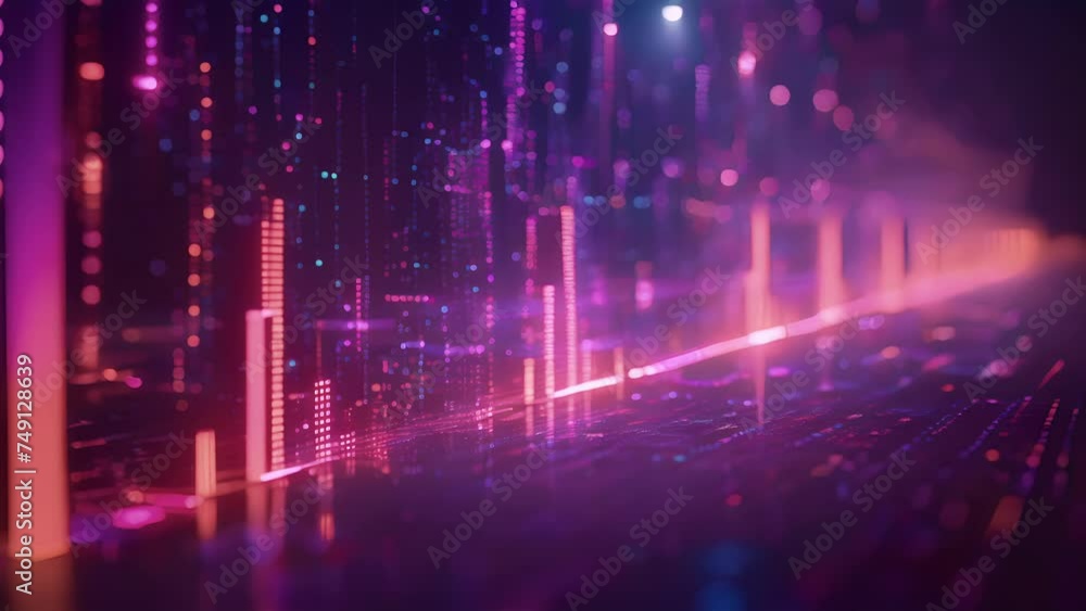 A sleek holographic bar chart displays the distribution of various cryptocurrencies globally. Each bar represents a different currency and their varying levels of popularity A sleek holographic bar chart displays the distribution of various cryptocurrencies globally. Each bar represents a different currency and their varying levels of popularity