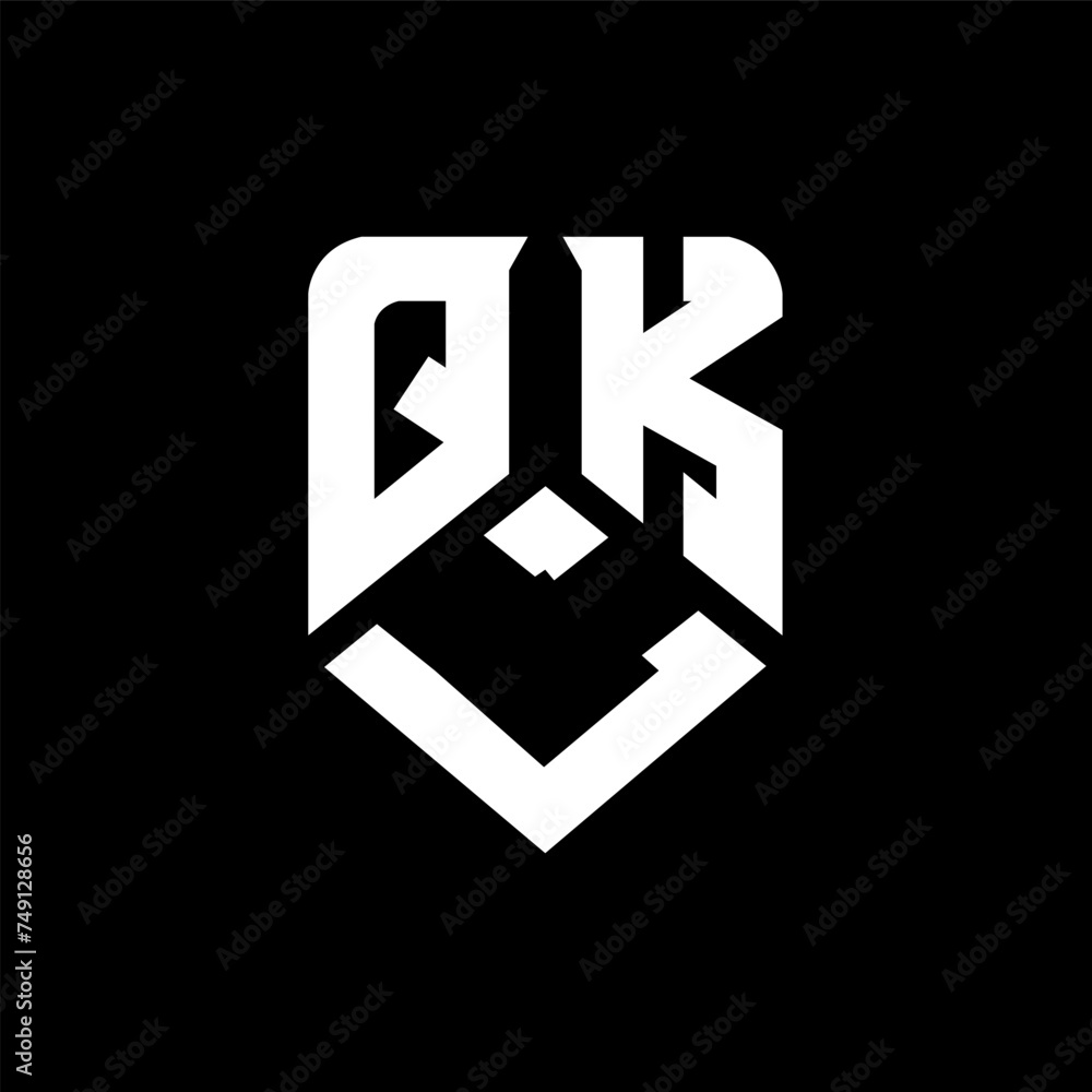 QLK letter logo design on black background. QLK creative initials letter logo concept. QLK letter design.
QLK letter logo design on black background. QLK creative initials letter logo concept. QLK letter design.