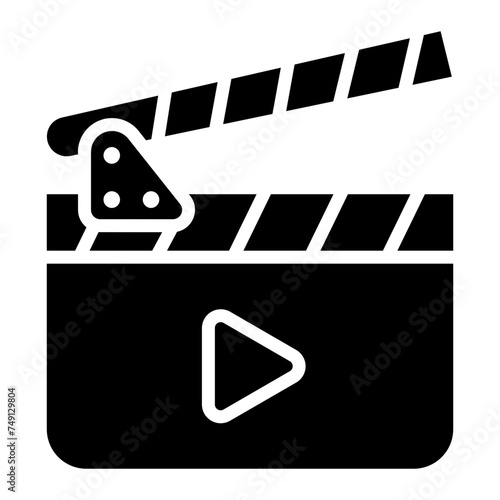 clapperboard Solid icon