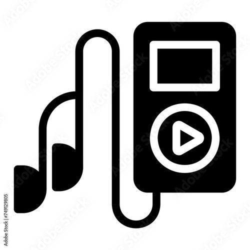 music player Solid icon