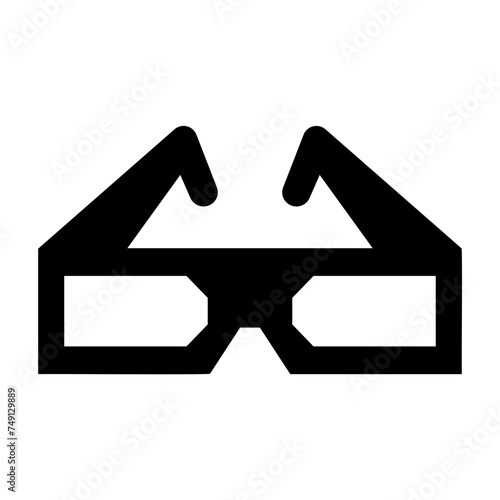 3d glasses Solid icon