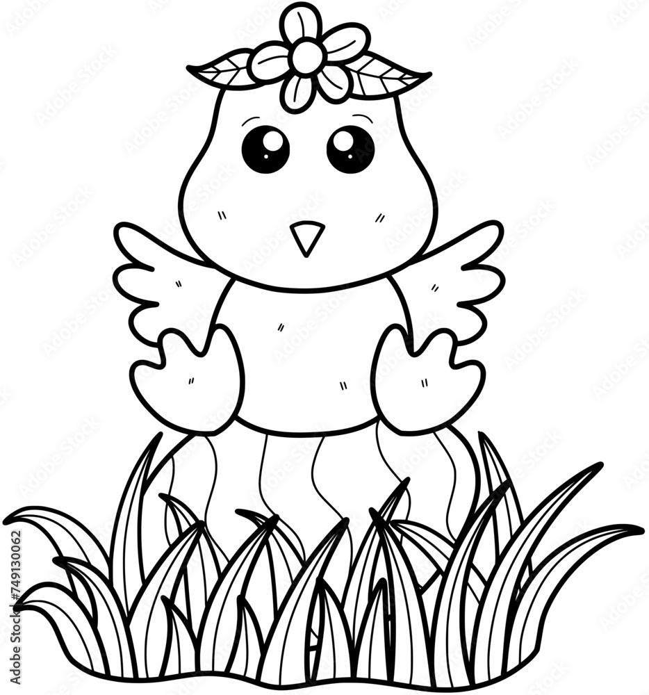 Chick with Easter egg Chick with Easter egg