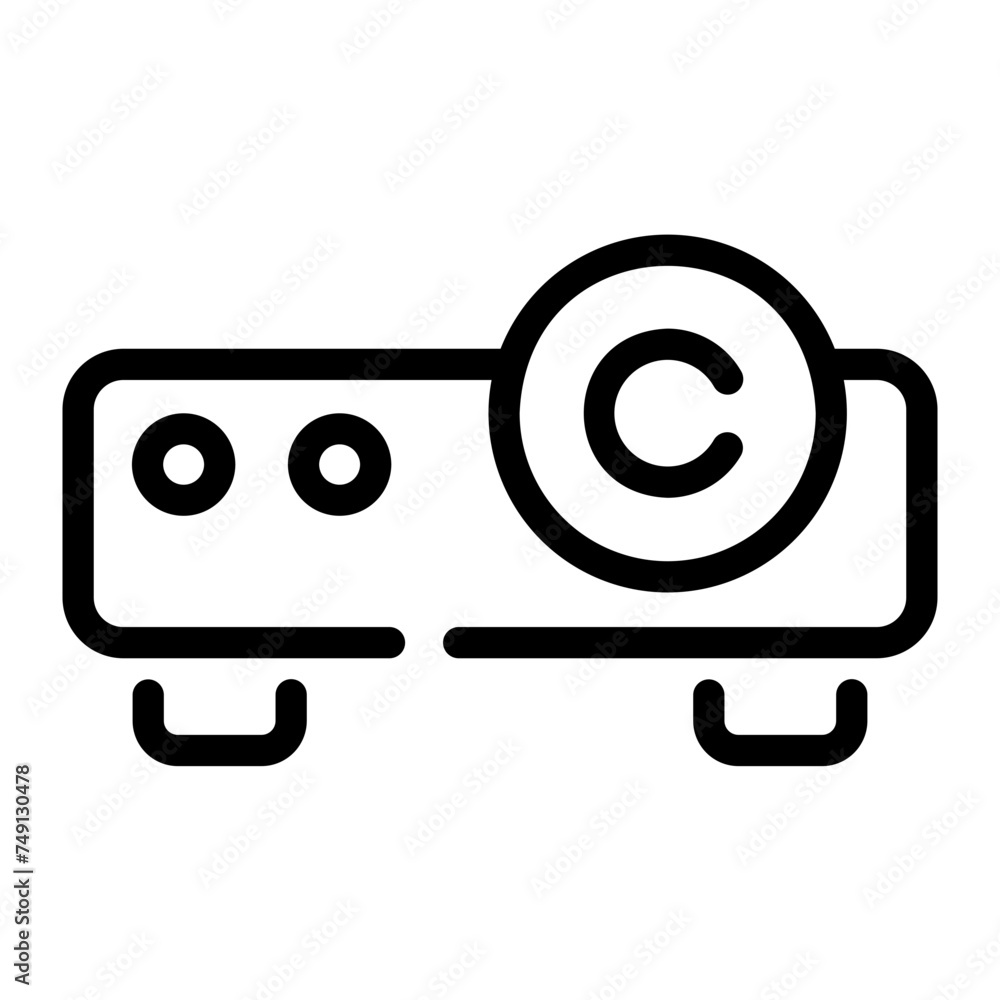 projector Line Icon projector Line Icon
