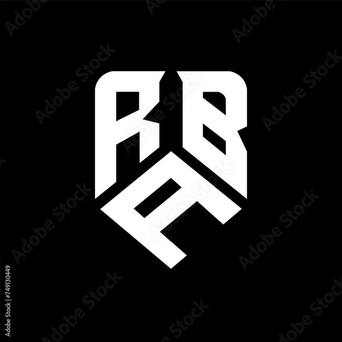 RAB letter logo design on black background. RAB creative initials letter logo concept. RAB letter design.
