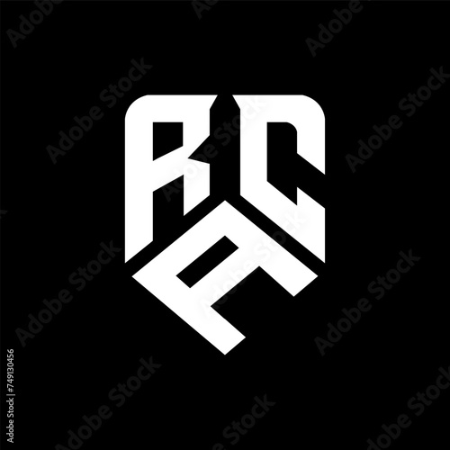RAC letter logo design on black background. RAC creative initials letter logo concept. RAC letter design.
