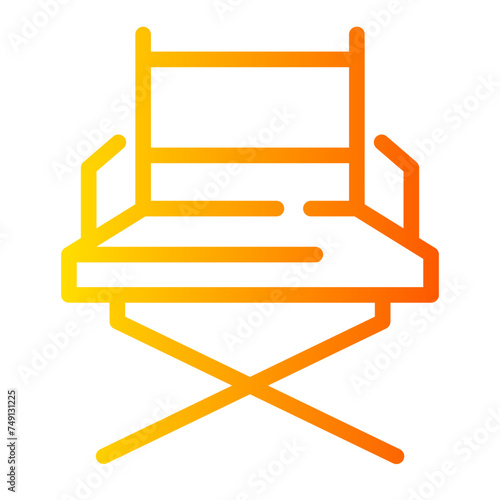 chair Line Gradient Icon