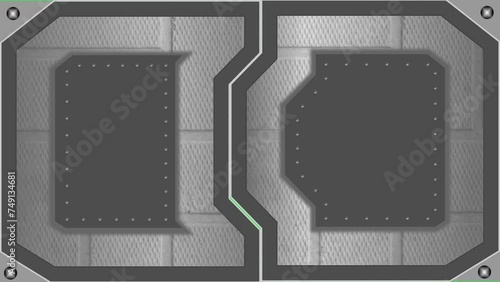 opening and closing gate green screen for youtube or game video
