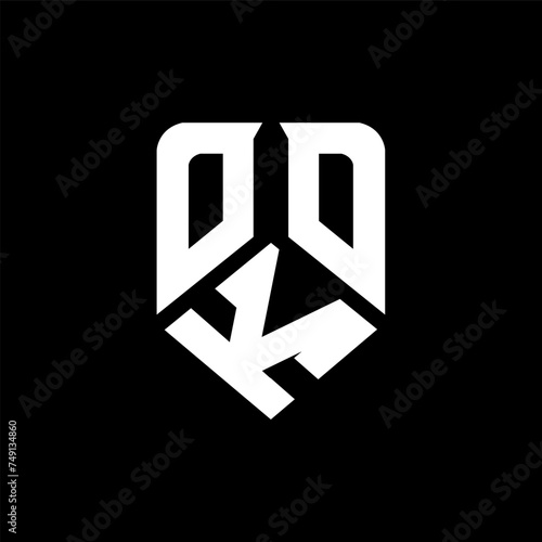OKO letter logo design on black background. OKO creative initials letter logo concept. OKO letter design.
