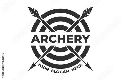 Archer Typography and Logo Design, Modern Archery Logo Elements for Your Brand, Dynamic Archery Theme Typography for Logos, Target the Best with Archery-Inspired Logos, Archery Logo, Bow and Arrow
