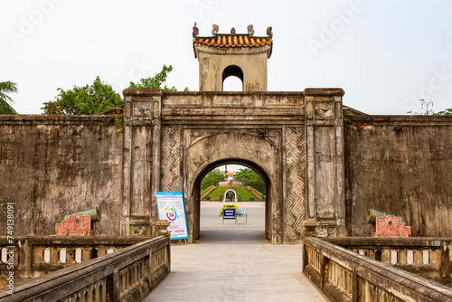 Main Entrance Gate Of Quang Tri Ancient Citadel, Vietnam. Quang Tri Ancient Citadel Was Once Referred To As The Site Of Bloody Battles During The Vietnam War.