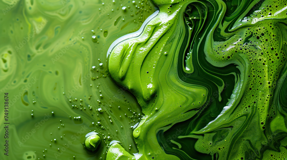 Matcha Latte Abstract Background