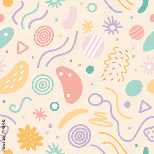 Floral Love Vector Art: Seamless pattern with flowers, perfect for wallpaper, illustration, or textile design