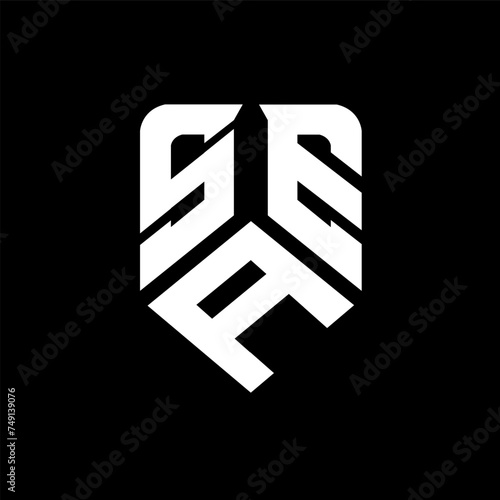 SAE letter logo design on black background. SAE creative initials letter logo concept. SAE letter design.
