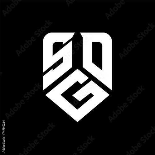 SGD letter logo design on black background. SGD creative initials letter logo concept. SGD letter design.
 photo