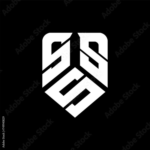 SSS letter logo design on black background. SSS creative initials letter logo concept. SSS letter design.
