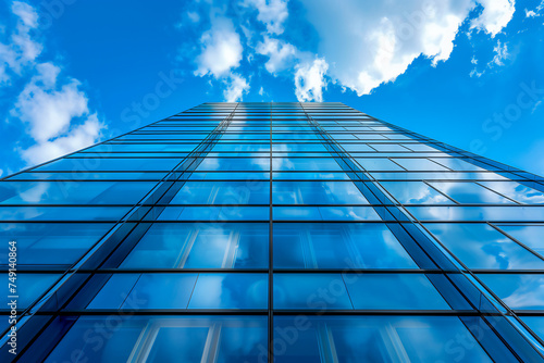 Sky Reflections on Glass Facade