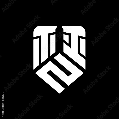 TZI letter logo design on black background. TZI creative initials letter logo concept. TZI letter design.
 photo