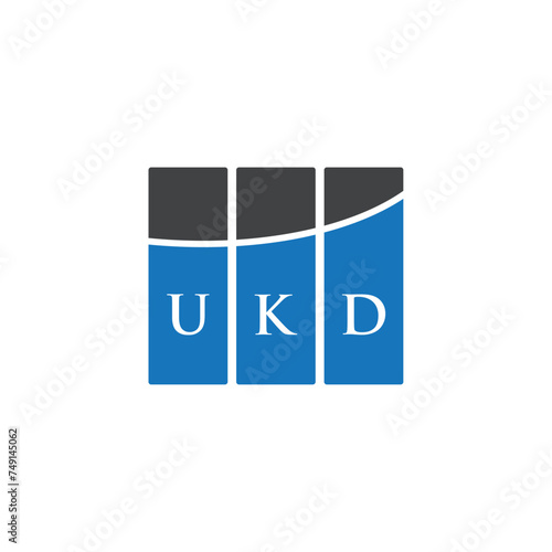UKD letter logo design on black background. UKD creative initials letter logo concept. UKD letter design. 