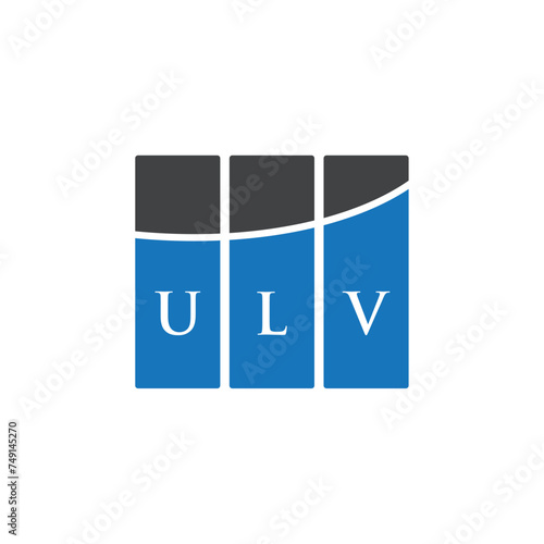 ULV letter logo design on black background. ULV creative initials letter logo concept. ULV letter design. 