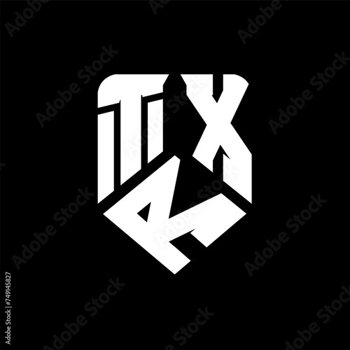 TRX letter logo design on black background. TRX creative initials letter logo concept. TRX letter design.
