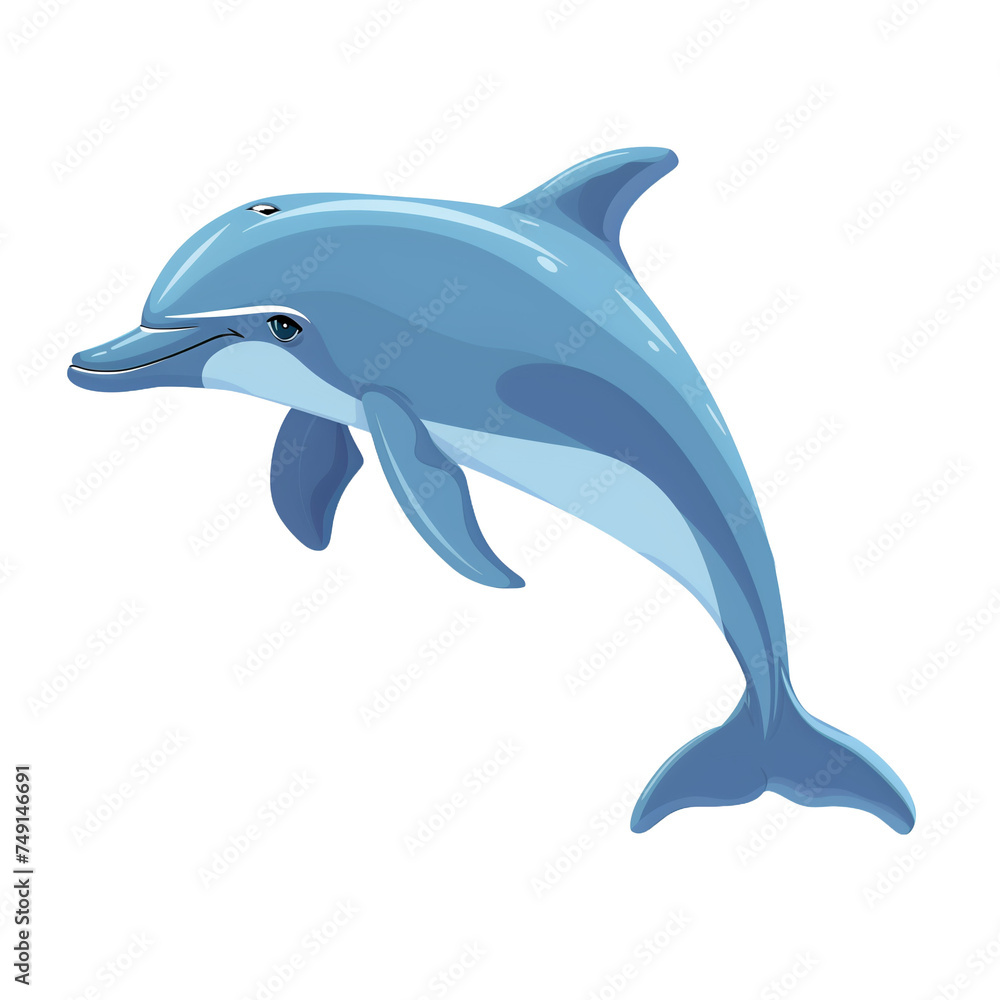 dolphin isolated on white background dolphin isolated on white background