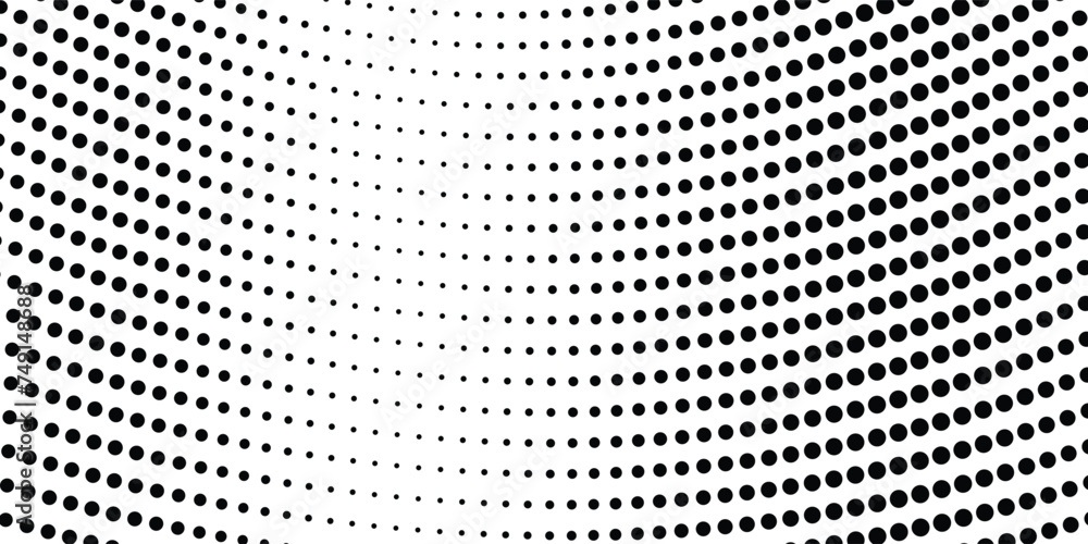 Background with monochrome dotted texture. Polka dot pattern template. vevtor ilustrator