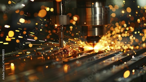 Creation's heartbeat echoes through the factory in the cacophony of machines cutting, welding, molding materials.