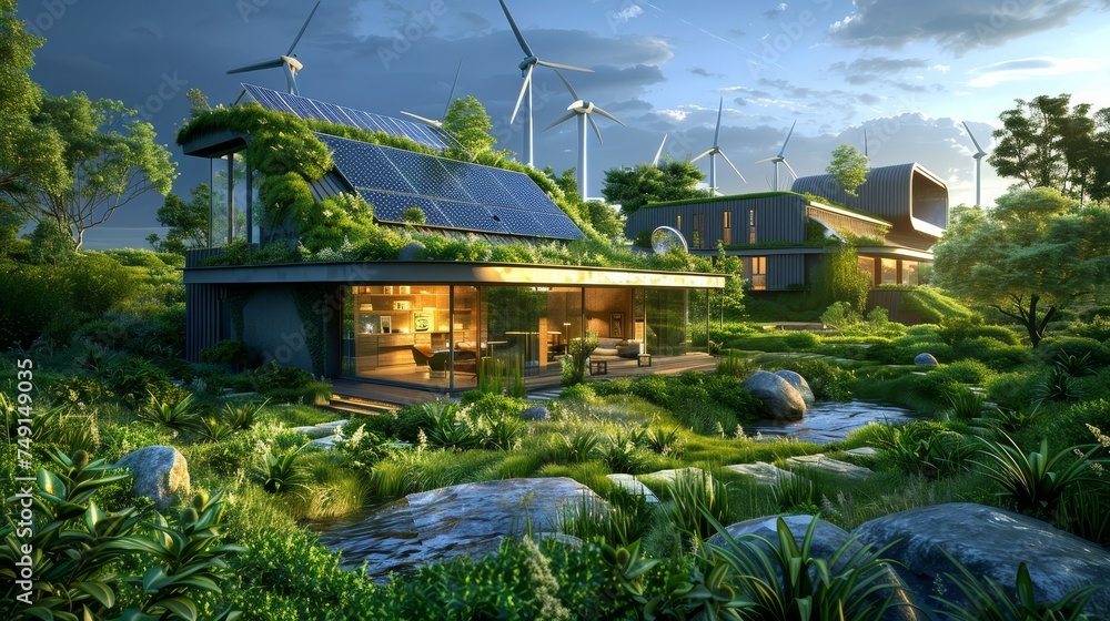 Visualize the future of home energy systems, where renewable sources ...