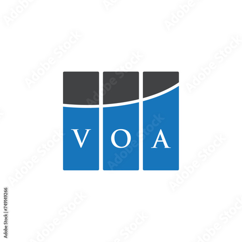 VOA letter logo design on white background. VOA creative initials letter logo concept. VOA letter design.
