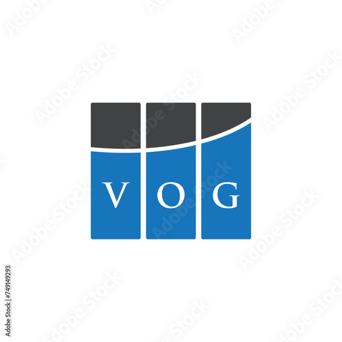 VOG letter logo design on white background. VOG creative initials letter logo concept. VOG letter design.

