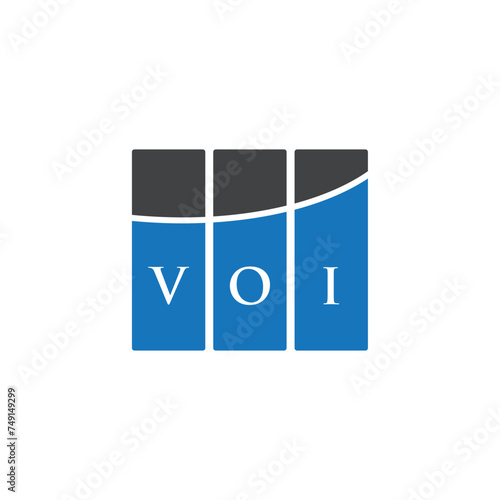 VOI letter logo design on white background. VOI creative initials letter logo concept. VOI letter design.

