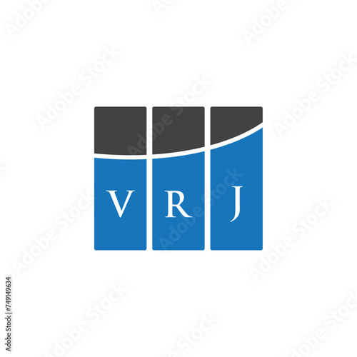 VRJ letter logo design on white background. VRJ creative initials letter logo concept. VRJ letter design.
