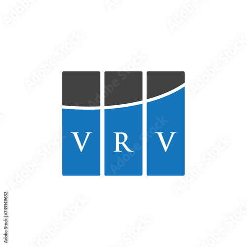 VRV letter logo design on white background. VRV creative initials letter logo concept. VRV letter design.
