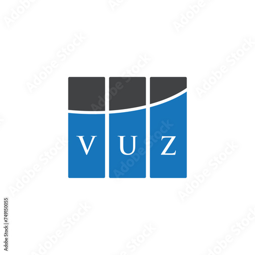 VUZ letter logo design on white background. VUZ creative initials letter logo concept. VUZ letter design.
 photo