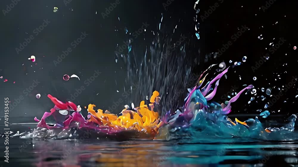 Water Splash Pool Art: A vibrant illustration capturing the beauty of splashing water in a pool, illuminated by shimmering light against a backdrop of the night sky and leafy textures Water Splash Pool Art: A vibrant illustration capturing the beauty of splashing water in a pool, illuminated by shimmering light against a backdrop of the night sky and leafy textures