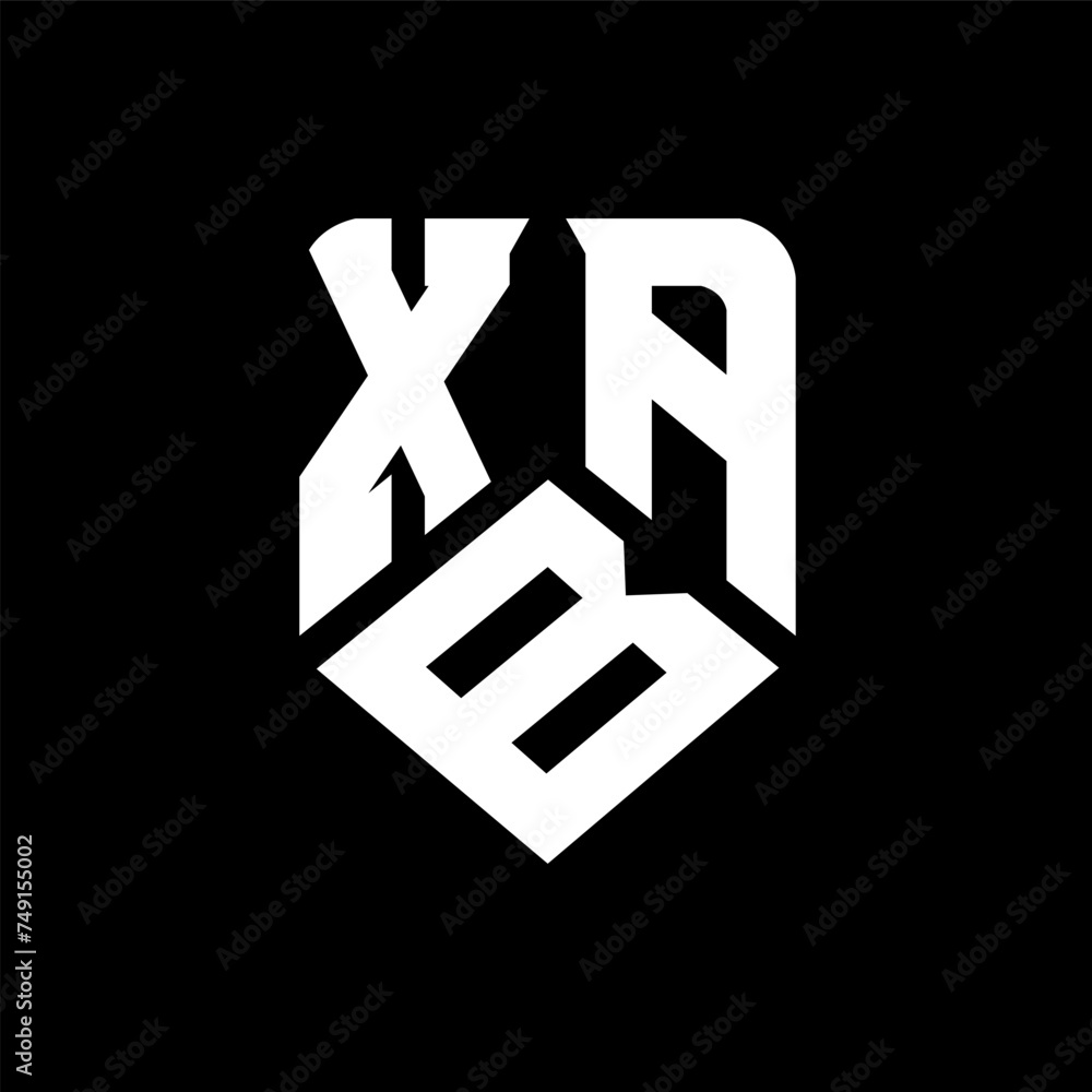 XBA letter logo design on black background. XBA creative initials letter logo concept. XBA letter design.
XBA letter logo design on black background. XBA creative initials letter logo concept. XBA letter design.