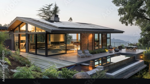 Showcase the beauty of sustainable architecture, where design meets eco-conscious living © MAY