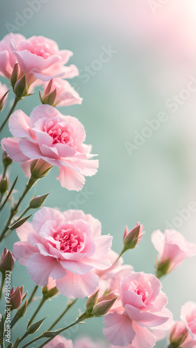 mini-carnation-flowers-arranged-in-a-delicate-frame-on-a-simple-backdrop-shimmering-with-sparkling