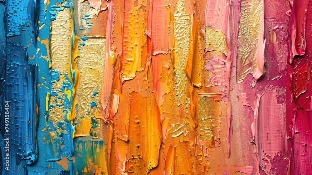 Gold abstract hand drawn art, closeup of acrylic painting on canvas. modern Art. Paint spots. Brushstrokes of paint Gold abstract hand drawn art, closeup of acrylic painting on canvas. modern Art. Paint spots. Brushstrokes of paint